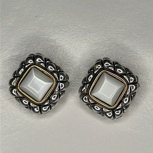 Premiere Designs Jewelry clip on gold and silver vintage earrings